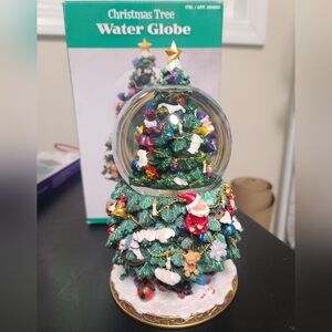 Christmas Tree Water Globe Rotating Musical